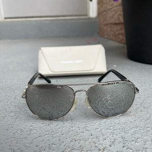 Michael Kors Chrome aviator sunglasses